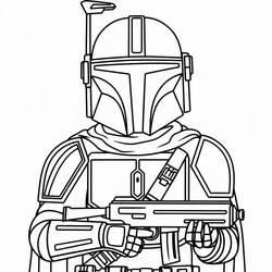 Mandalorian - Coloriages gratuits à imprimer