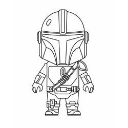 Coloriage Mandalorian (Films et Séries TV) #222045 à imprimer et colorier