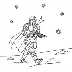 Coloriage Mandalorian (Films et Séries TV) #222064 à imprimer et colorier