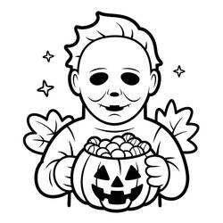 Dessin Michael Myers (Films et Séries TV) #222115 à colorier pour petits et grands