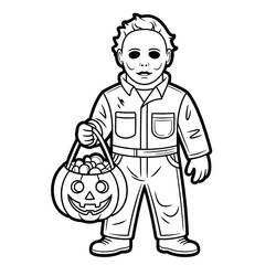 Dessin à colorier Michael Myers (Films et Séries TV) #222117, gratuit à imprimer