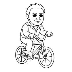 Page de coloriage Michael Myers (Films et Séries TV) #222126, gratuite à imprimer