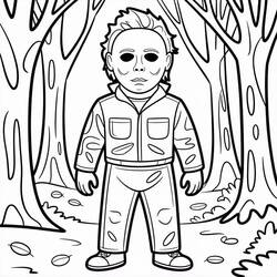 Dessin Michael Myers (Films et Séries TV) #222128 à colorier pour petits et grands