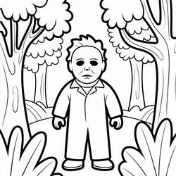 Coloriage imprimable Michael Myers (Films et Séries TV) #222130 à colorier gratuitement