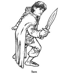 Dessin à colorier: Seigneur des Anneaux (Films et Séries TV) #70012 - Coloriages à Imprimer Gratuits