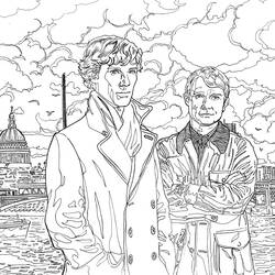 Dessin à colorier: Sherlock (Films et Séries TV) #153363 - Coloriages à Imprimer Gratuits
