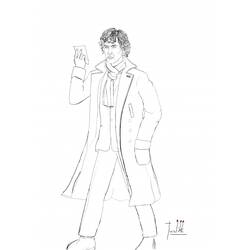 Dessin à colorier: Sherlock (Films et Séries TV) #153447 - Coloriages à Imprimer Gratuits