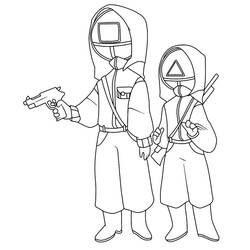 Dessins à colorier: Squid Game - Coloriages à Imprimer Gratuits