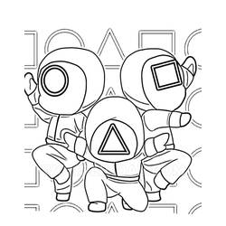 Dessin à colorier: Squid Game (Films et Séries TV) #176290 - Coloriages à Imprimer Gratuits