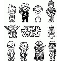 Coloriage Star Wars (Films et Séries TV) #172350 à imprimer et colorier
