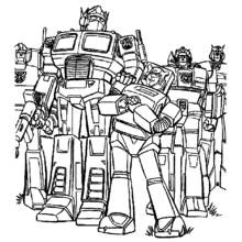 Dessin à colorier: Transformers (Films et Séries TV) #75107 - Coloriages à Imprimer Gratuits