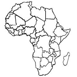 Dessin à colorier: Afrique (Géographie et Lieux) #193752 - Coloriages à Imprimer Gratuits
