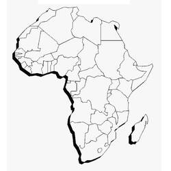 Dessin à colorier: Afrique (Géographie et Lieux) #193754 - Coloriages à Imprimer Gratuits