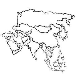 Dessin à colorier: Asie (Géographie et Lieux) #194208 - Coloriages à Imprimer Gratuits