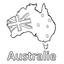 Dessin à colorier: Australie (Géographie et Lieux) #184047 - Coloriages à Imprimer Gratuits