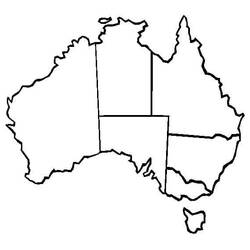 Dessin à colorier: Australie (Géographie et Lieux) #184049 - Coloriages à Imprimer Gratuits