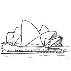 Dessin à colorier: Australie (Géographie et Lieux) #184055 - Coloriages à Imprimer Gratuits