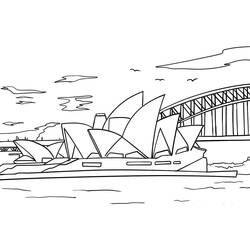 Dessin à colorier: Australie (Géographie et Lieux) #184064 - Coloriages à Imprimer Gratuits