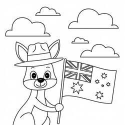 Dessin à colorier: Australie (Géographie et Lieux) #218121 - Coloriages à Imprimer Gratuits