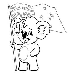 Dessin à colorier: Australie (Géographie et Lieux) #218126 - Coloriages à Imprimer Gratuits