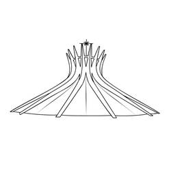 Dessin à colorier: Brésil (Géographie et Lieux) #184004 - Coloriages à Imprimer Gratuits