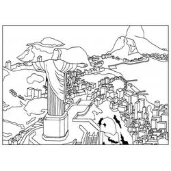 Dessin à colorier: Brésil (Géographie et Lieux) #184007 - Coloriages à Imprimer Gratuits