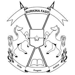 Dessin à colorier: Burkina Faso (Géographie et Lieux) #191664 - Coloriages à Imprimer Gratuits
