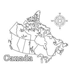 Dessin à colorier: Canada (Géographie et Lieux) #183827 - Coloriages à Imprimer Gratuits