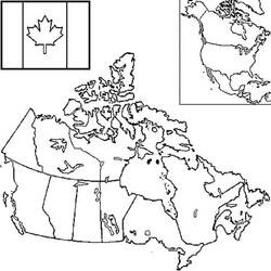 Dessin à colorier: Canada (Géographie et Lieux) #183828 - Coloriages à Imprimer Gratuits