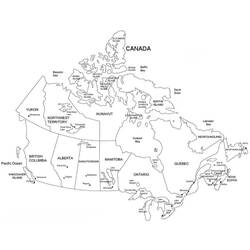 Dessin à colorier: Canada (Géographie et Lieux) #183829 - Coloriages à Imprimer Gratuits