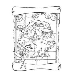 Dessins à colorier: Carte au Trésor - Coloriages à Imprimer Gratuits
