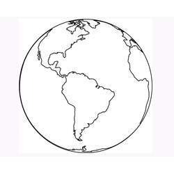 Dessins à colorier: Carte du Monde - Coloriages à Imprimer Gratuits