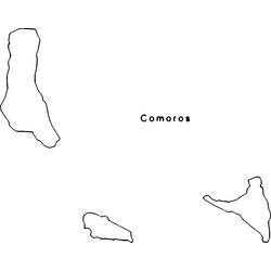 Dessins à colorier: Comores - Coloriages à Imprimer Gratuits