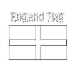 Dessin à colorier: Drapeau Anglais (Géographie et Lieux) #192289 - Coloriages à Imprimer Gratuits