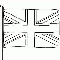 Dessin à colorier: Drapeau Anglais (Géographie et Lieux) #192295 - Coloriages à Imprimer Gratuits