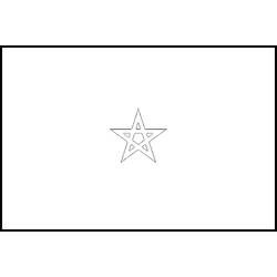 Dessin à colorier: Drapeau Maroc (Géographie et Lieux) #187983 - Coloriages à Imprimer Gratuits