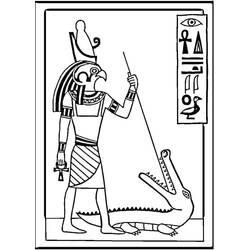 Dessin à colorier: Égypte (Géographie et Lieux) #192818 - Coloriages à Imprimer Gratuits