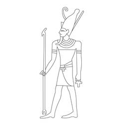 Dessin à colorier: Égypte (Géographie et Lieux) #192821 - Coloriages à Imprimer Gratuits