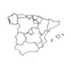Dessin à colorier: Espagne (Géographie et Lieux) #184068 - Coloriages à Imprimer Gratuits