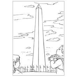 Dessin à colorier: Etats-Unis (USA) (Géographie et Lieux) #193268 - Coloriages à Imprimer Gratuits