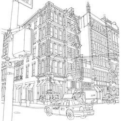 Dessin à colorier: Etats-Unis (USA) (Géographie et Lieux) #193269 - Coloriages à Imprimer Gratuits