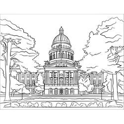 Dessin à colorier: Etats-Unis (USA) (Géographie et Lieux) #193279 - Coloriages à Imprimer Gratuits