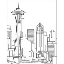 Dessin à colorier: Etats-Unis (USA) (Géographie et Lieux) #193290 - Coloriages à Imprimer Gratuits