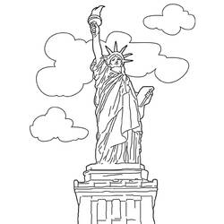 Dessin à colorier: Etats-Unis (USA) (Géographie et Lieux) #193293 - Coloriages à Imprimer Gratuits
