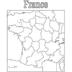 Dessin à colorier: France (Géographie et Lieux) #183844 - Coloriages à Imprimer Gratuits