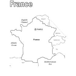 Dessin à colorier: France (Géographie et Lieux) #185334 - Coloriages à Imprimer Gratuits