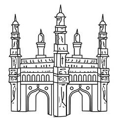 Dessin à colorier: Inde (Géographie et Lieux) #183985 - Coloriages à Imprimer Gratuits