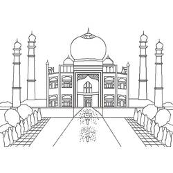 Dessin à colorier: Inde (Géographie et Lieux) #183989 - Coloriages à Imprimer Gratuits