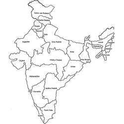 Dessin à colorier: Inde (Géographie et Lieux) #183992 - Coloriages à Imprimer Gratuits