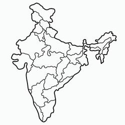 Dessin à colorier: Inde (Géographie et Lieux) #183994 - Coloriages à Imprimer Gratuits
